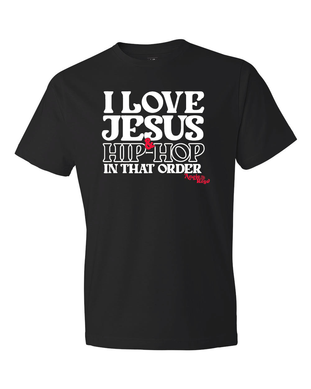 I LOVE JESUS & HIP-HOP BLACK T- Shirt